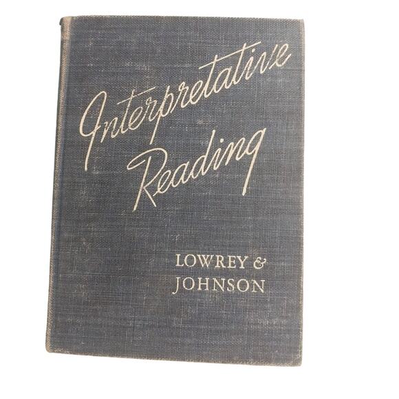 Vintage 1924 Interpretative Reading Techniques and Selections by Sara Lowrey - Picture 1 of 3
